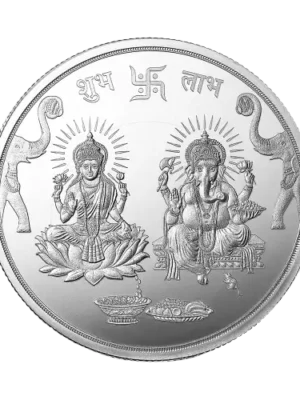 GANESH LAKSHMI JI 999.9 SILVER COIN