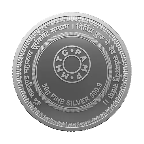 LORD GANESHA (999.9) PURITY 50 GM SILVER COIN